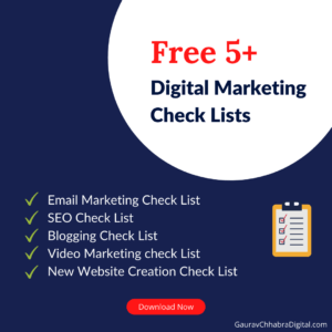 Free 5+ Digital Marketing Check Lists - gaurav chhabra digital